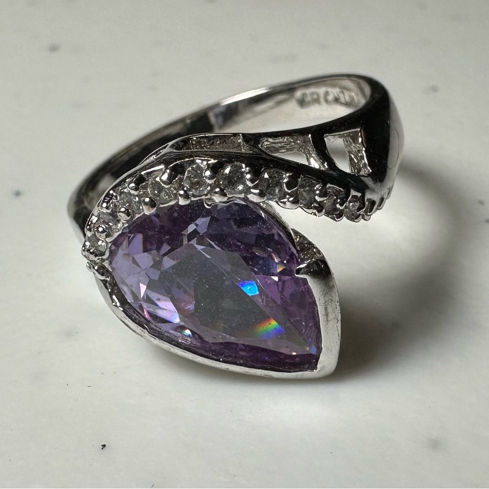 Faux Amethyst Ring